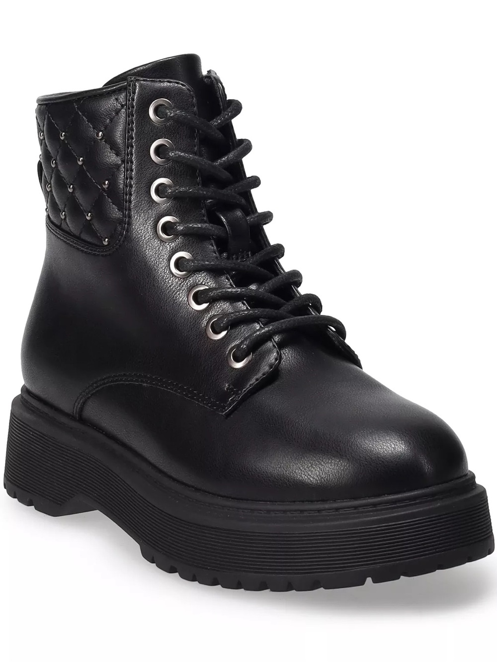 Sonoma Big Girls Cobrah Moto Combat Boots Black Best Fits Girls 5/6 NWT